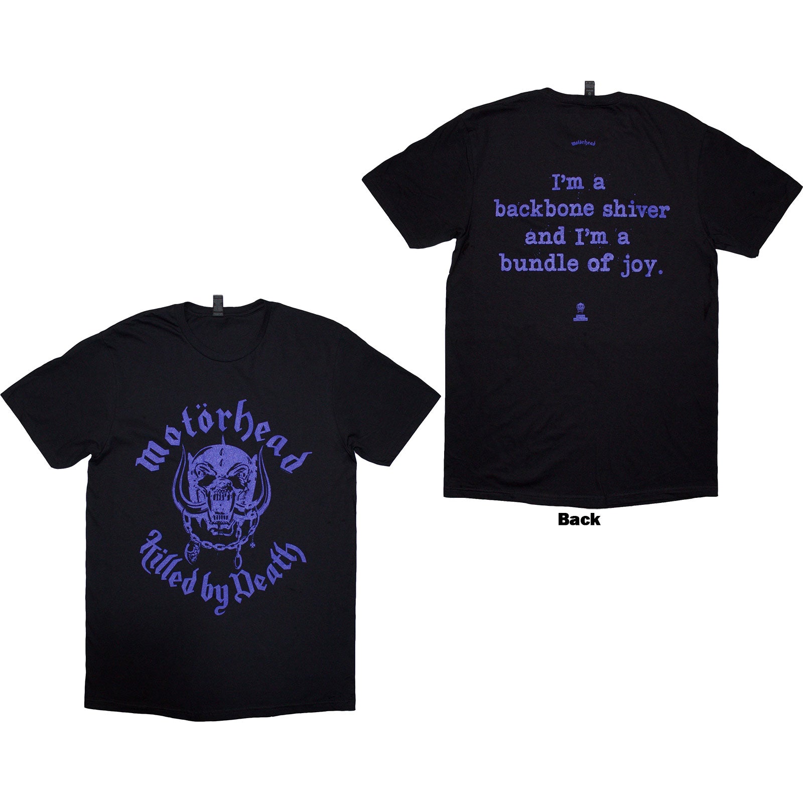 Motorhead: Killed By Death Lyric T-Shirt (Back Print)