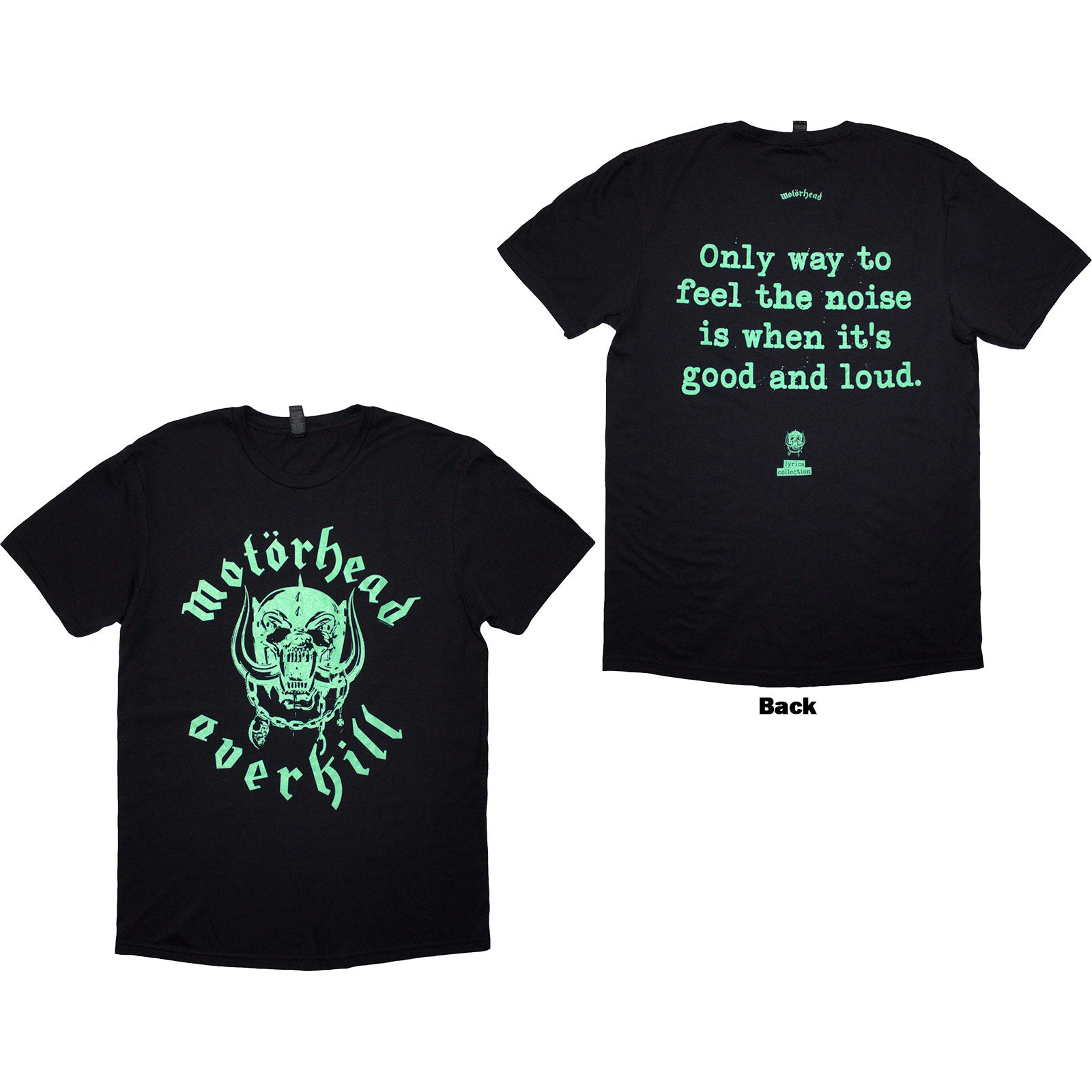 Motorhead: Overkill Lyric T-Shirt (Back Print)