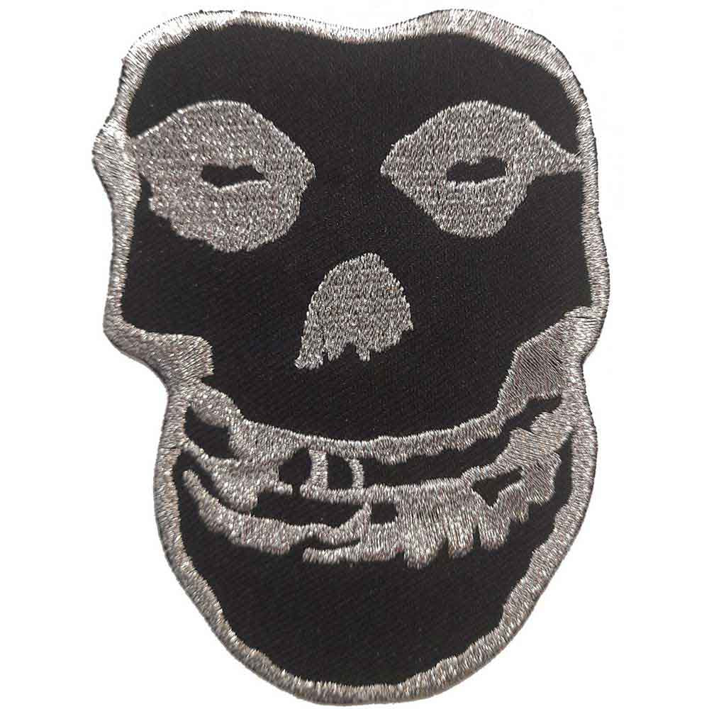 Misfits: Inverted Silver Skull Patch – officielt merchandise