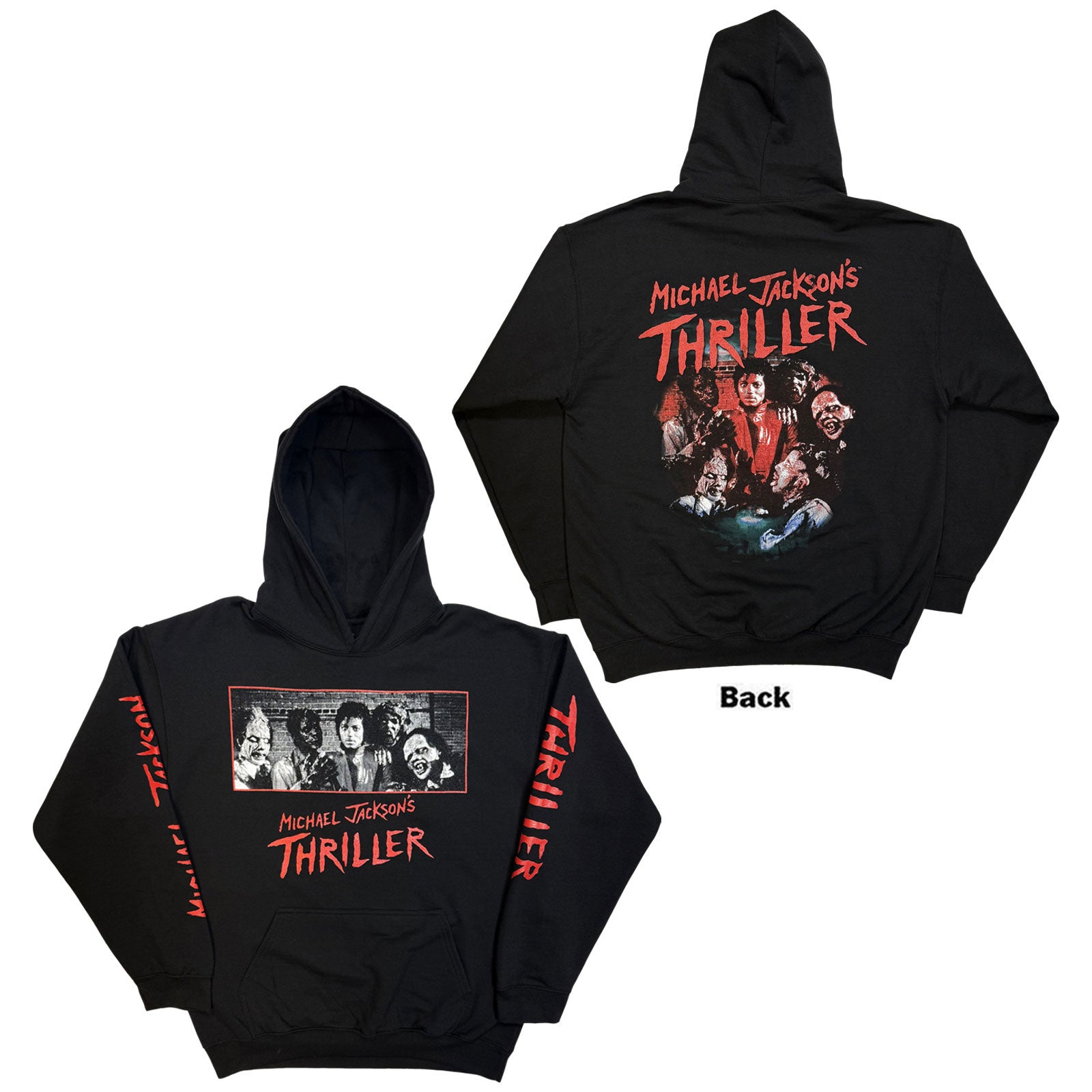 Michael Jackson: Thriller Zombies Hoodie – officielt merchandise