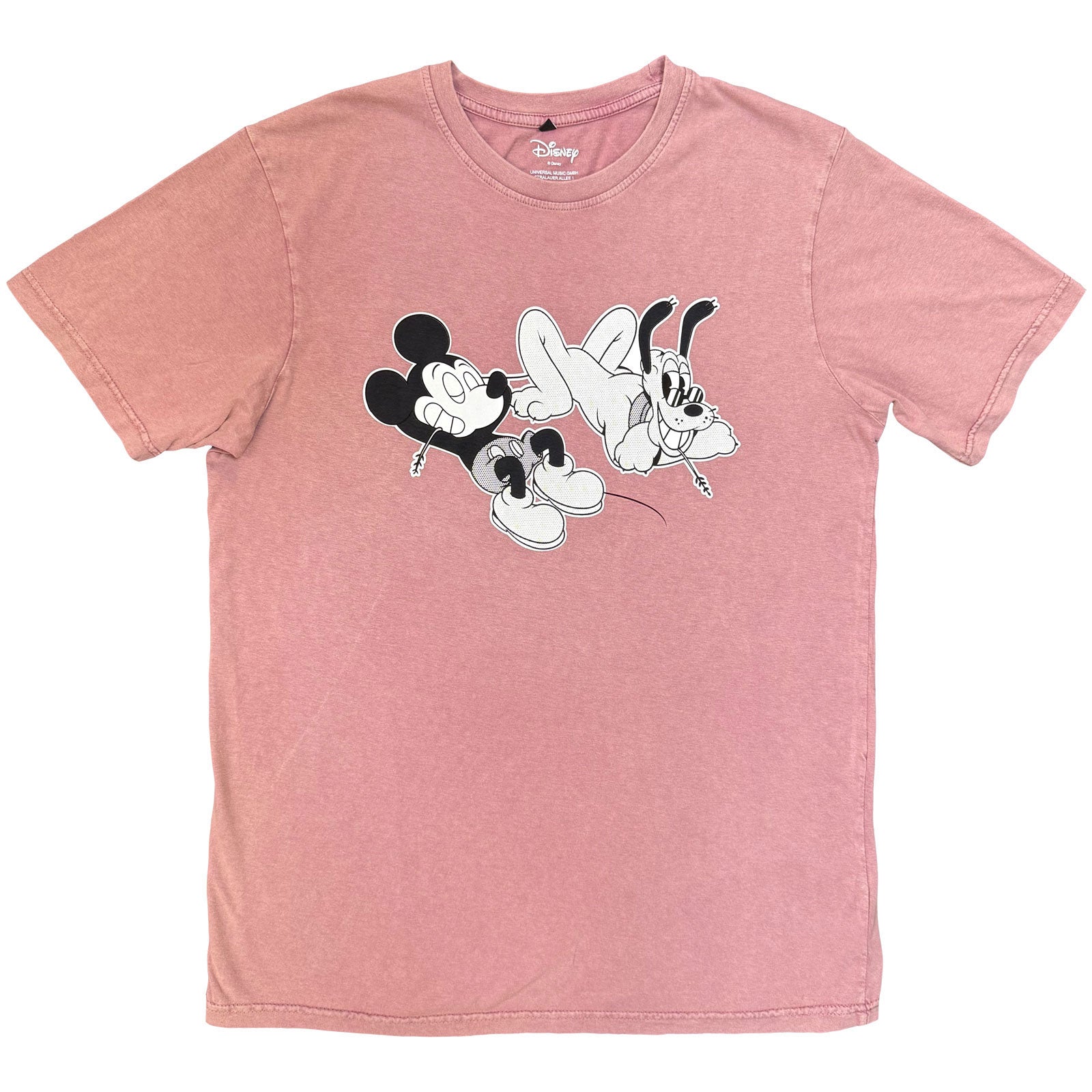 Disney: Mickey & Pluto Relax Stone Wash T-Shirt (Wash)
