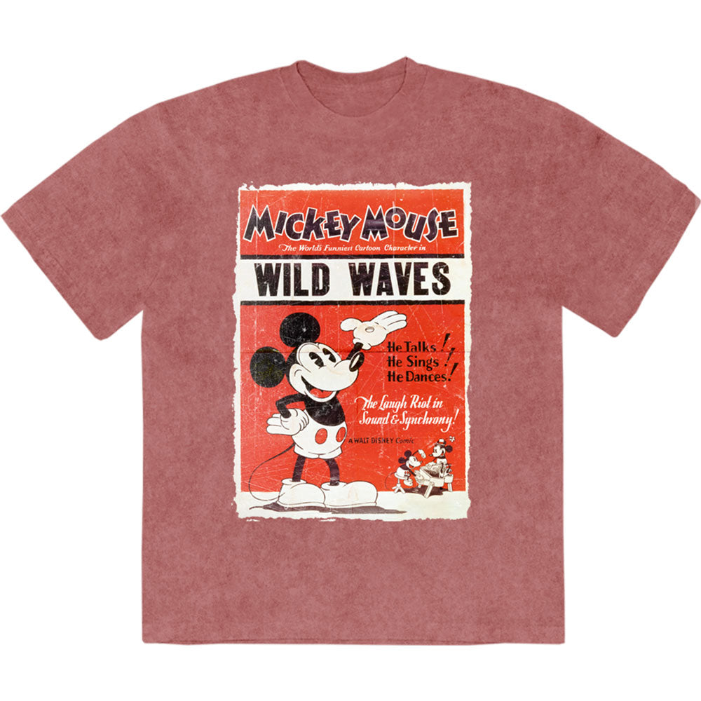 Disney: Mickey Wild Waves Stone Wash T-Shirt (Wash)