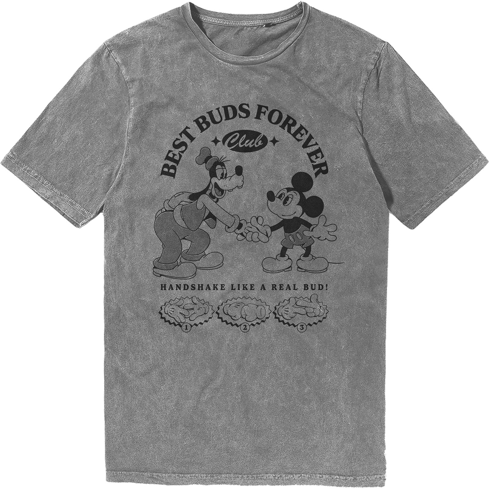 Disney: MM Best Buds Forever Club Stone Wash T-Shirt (Wash)