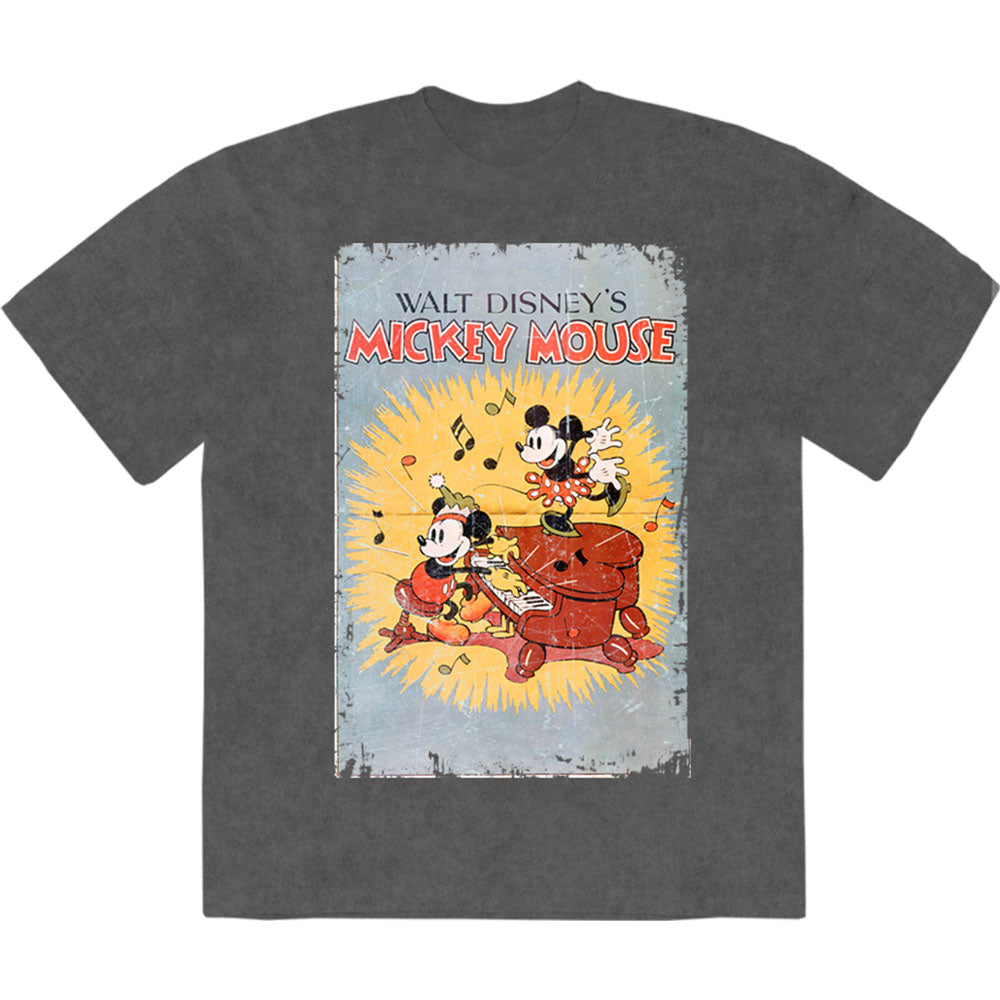 Disney: Mickey Piano Stone Wash T-Shirt (Wash)