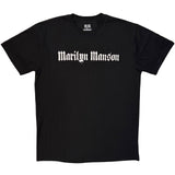 Marilyn Manson: Logo Mono T-shirt – officielt merchandise