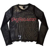 Motley Crue: Feelgood Logo Crop Top (Kvinder) (Mesh)