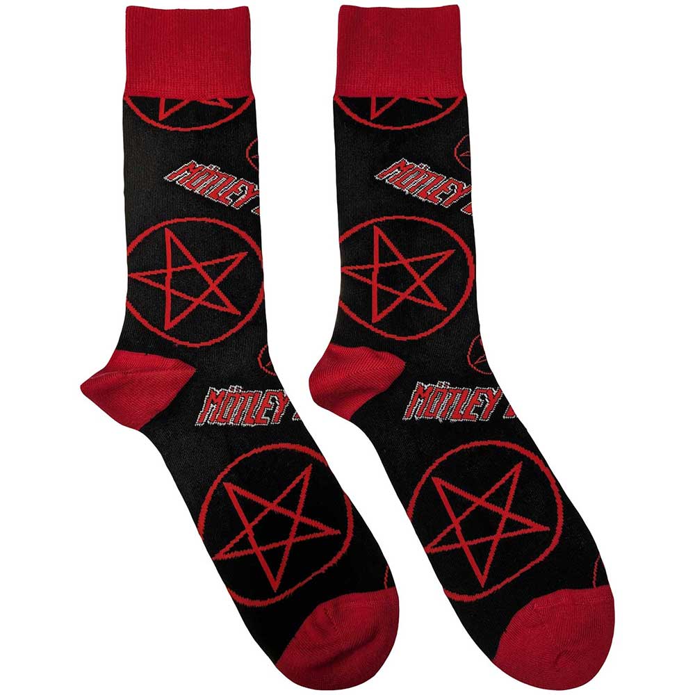 Motley Crue: Logos & Pentagrams Ankle Socks