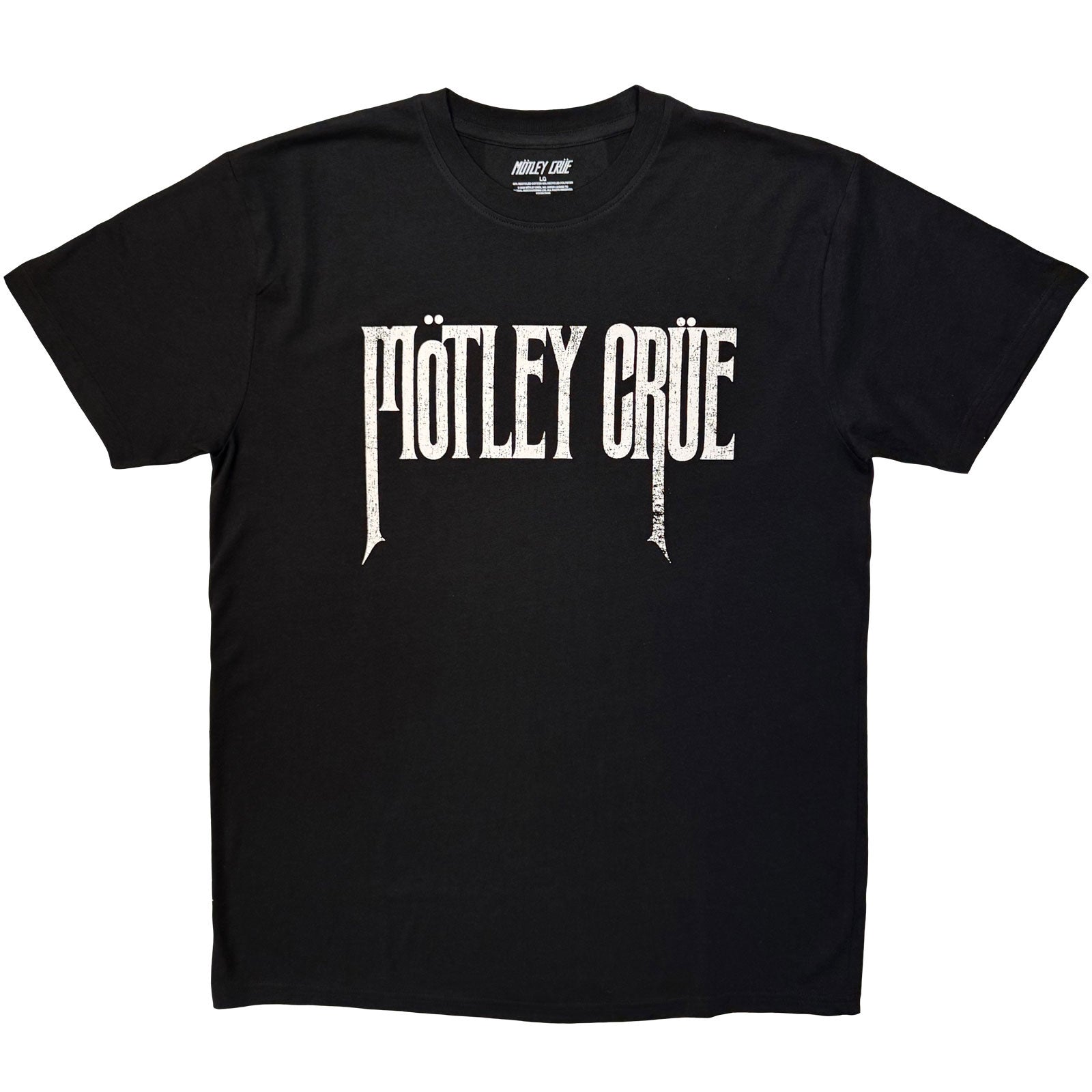 Motley Crue: Logo Mono T-shirt – officielt merchandise