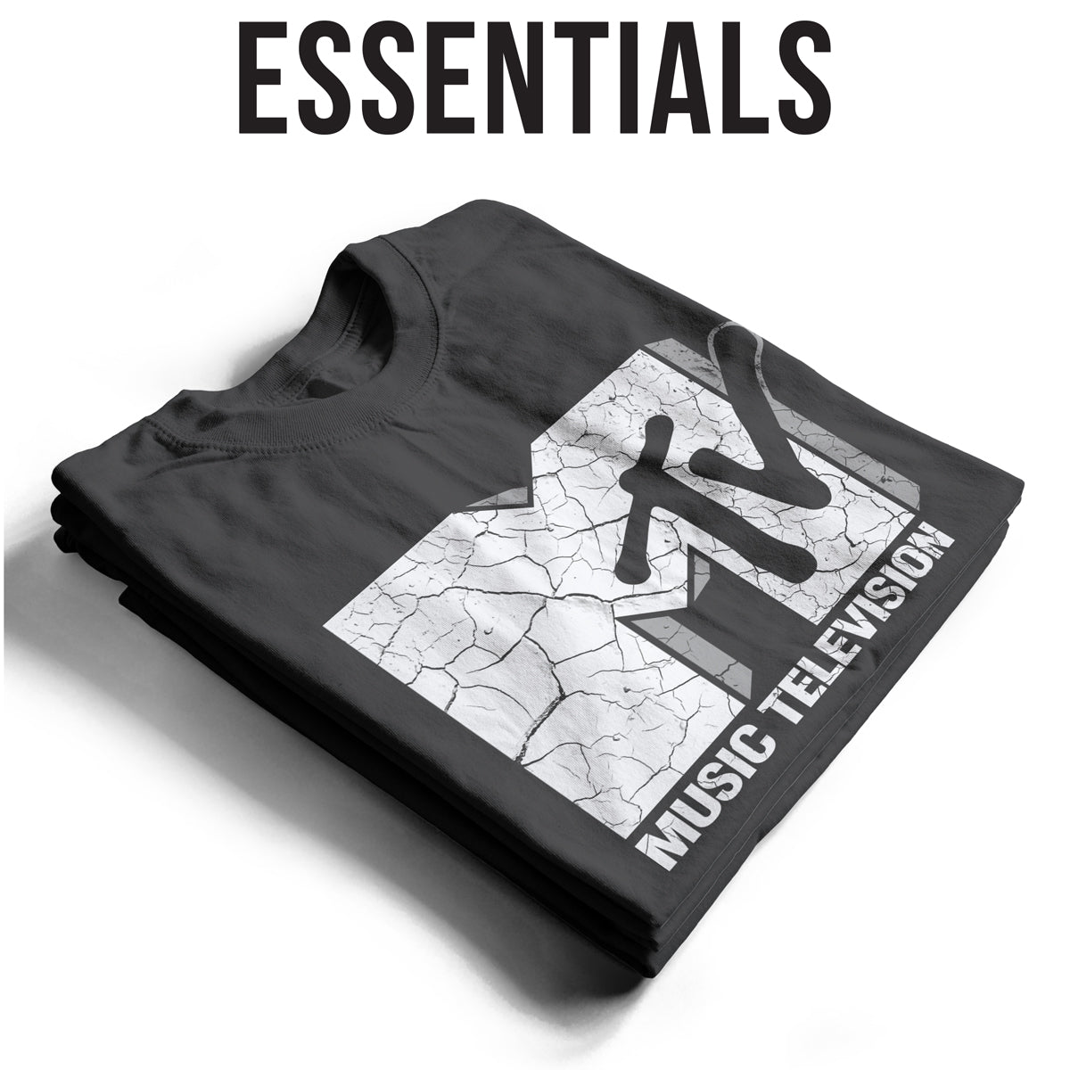 MTV Cracked Logo Bulk T-Shirt T-Shirt fra Essentials