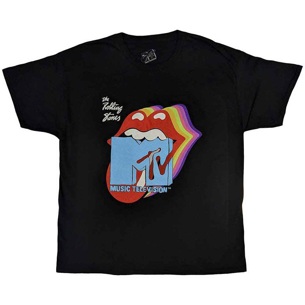MTV: Rolling Stones Rainbow Shadow Tongue T-Shirt
