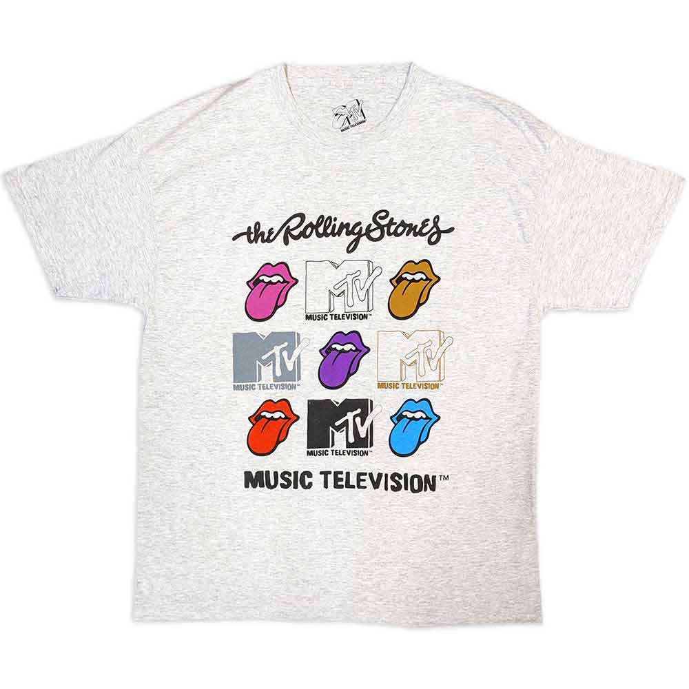 MTV: Rolling Stones Logo Grids T-Shirt
