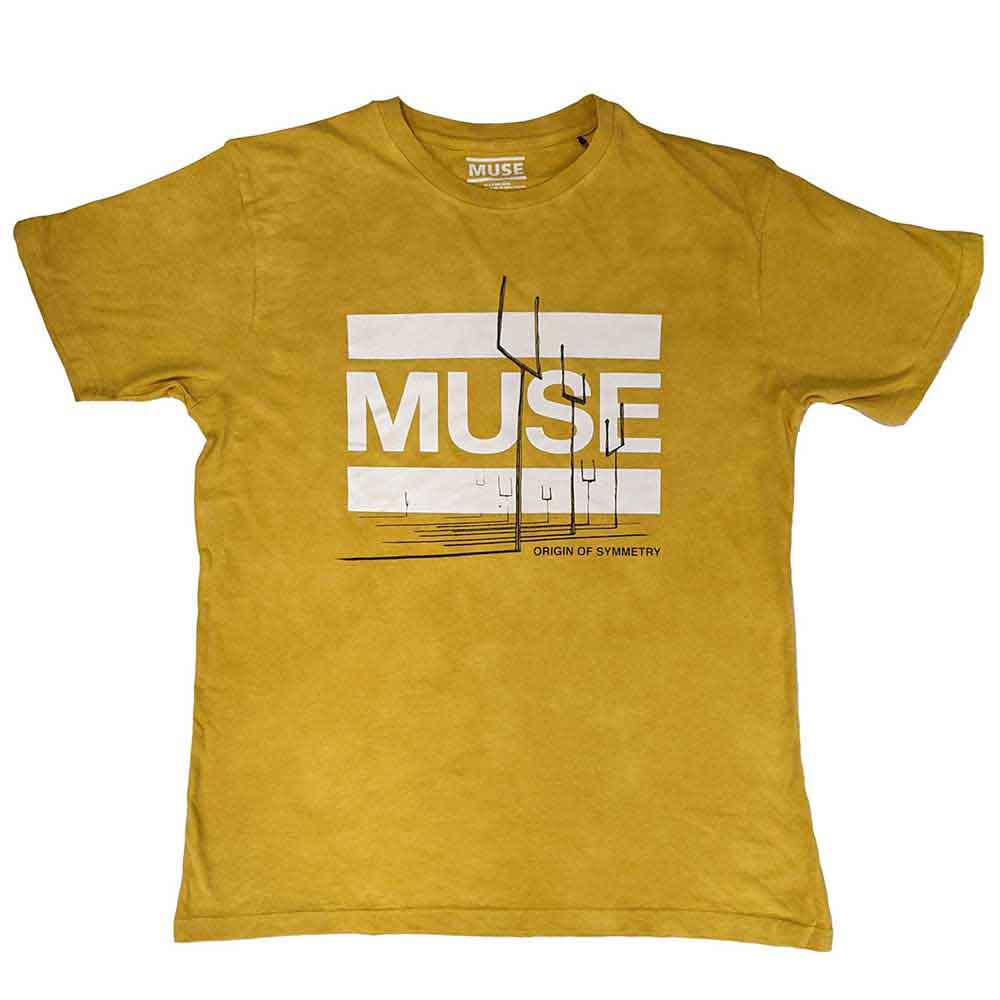 Muse: Origin of Symmetry (Orange Yellow Mineral Wash) (Wash Collection) T-shirt – officielt merchandise