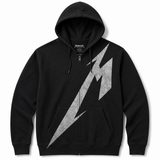 Metallica: Shrouded Hoodie med lynlås + Rygprint