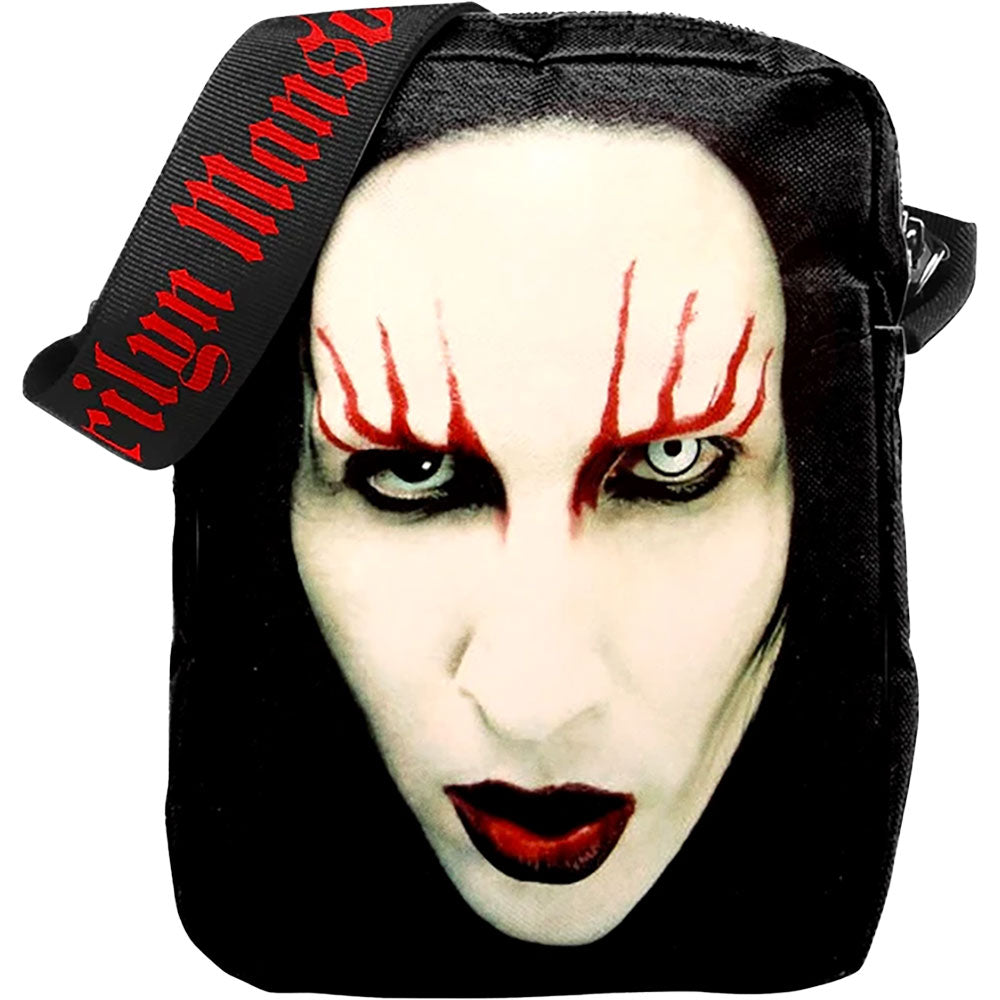 Marilyn Manson: Red Lips Crossbody Bag