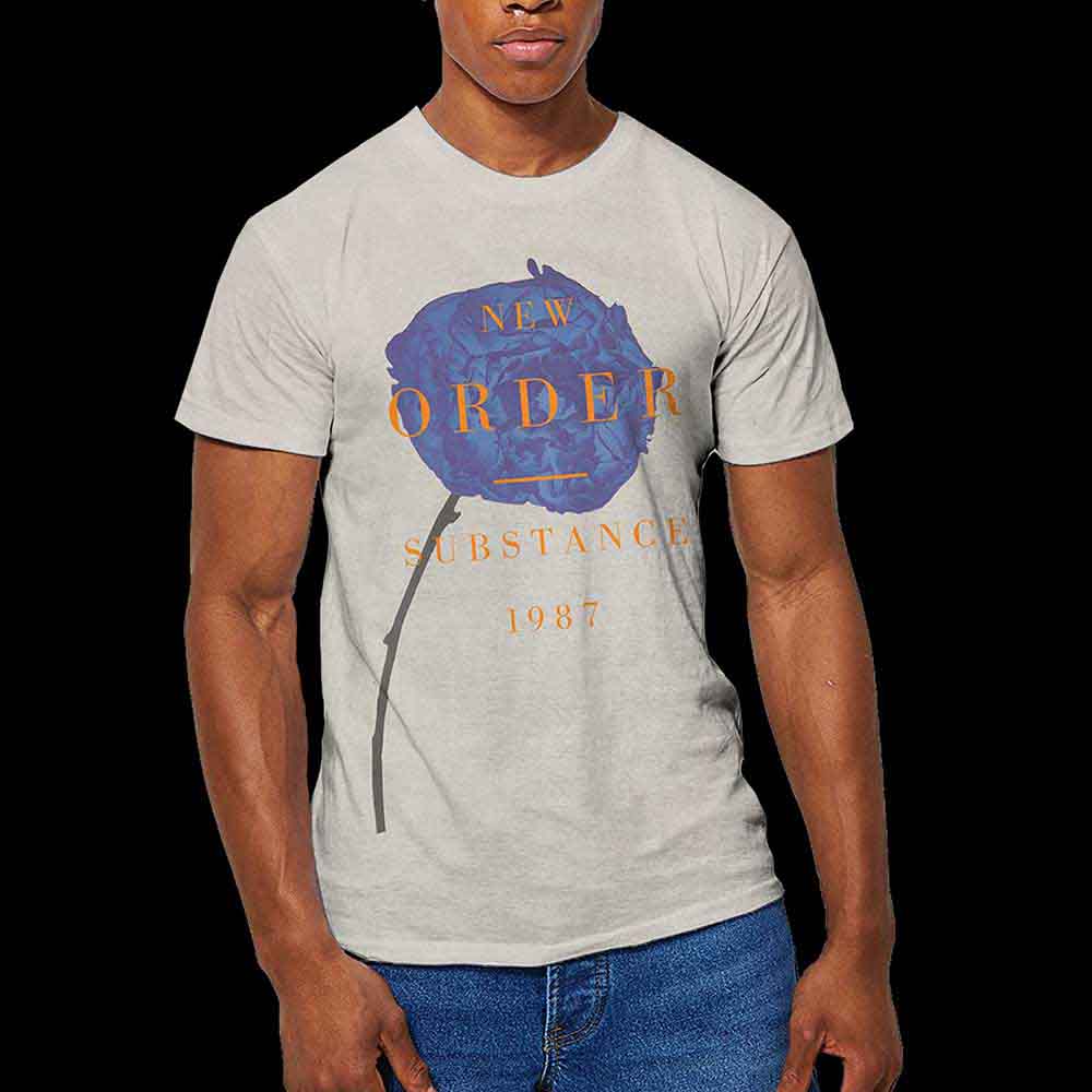New Order: Spring Substance (Natural (Grey/White Mineral Wash)) (Wash Collection) T-shirt – officielt merchandise