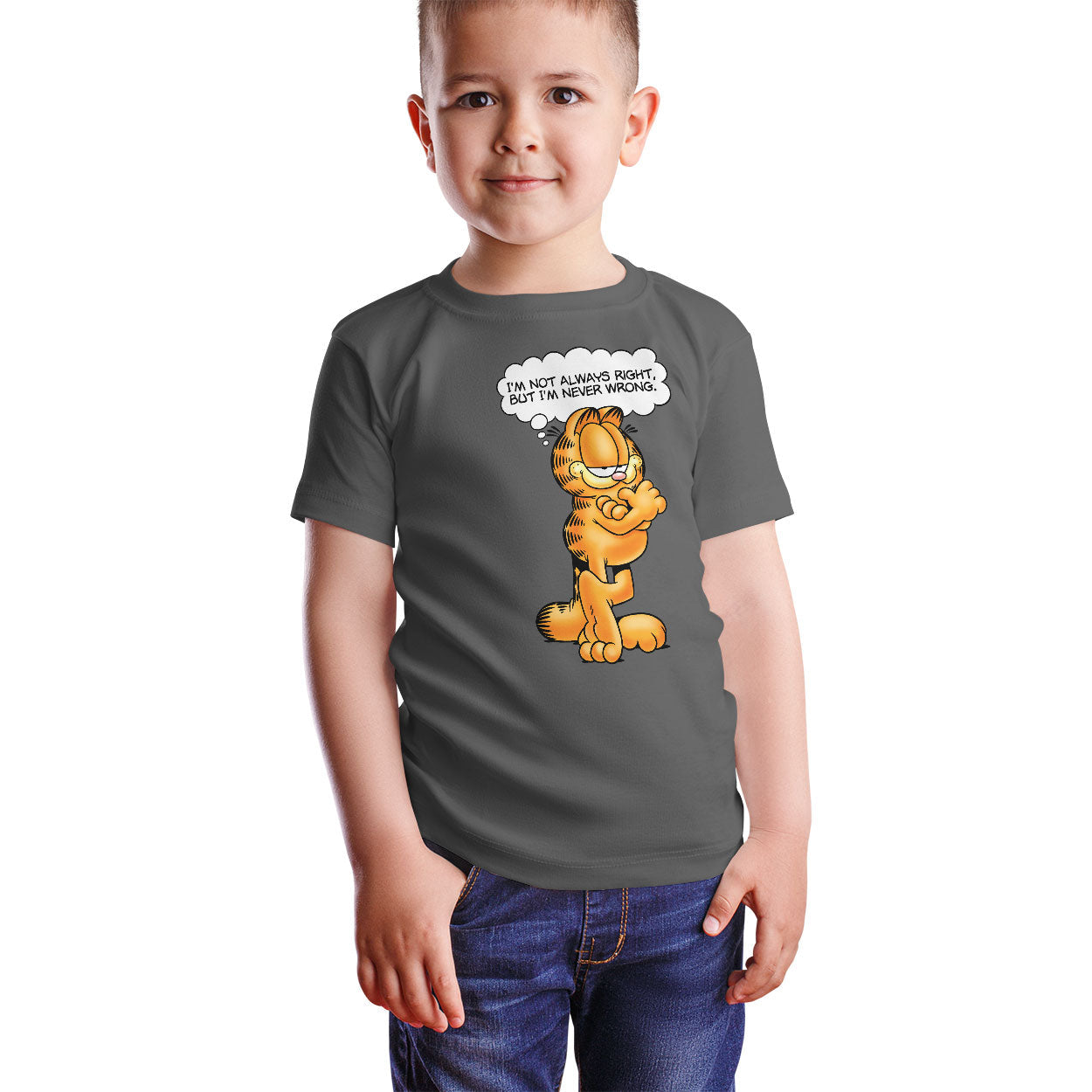 Garfield - Never Wrong Kids Tee