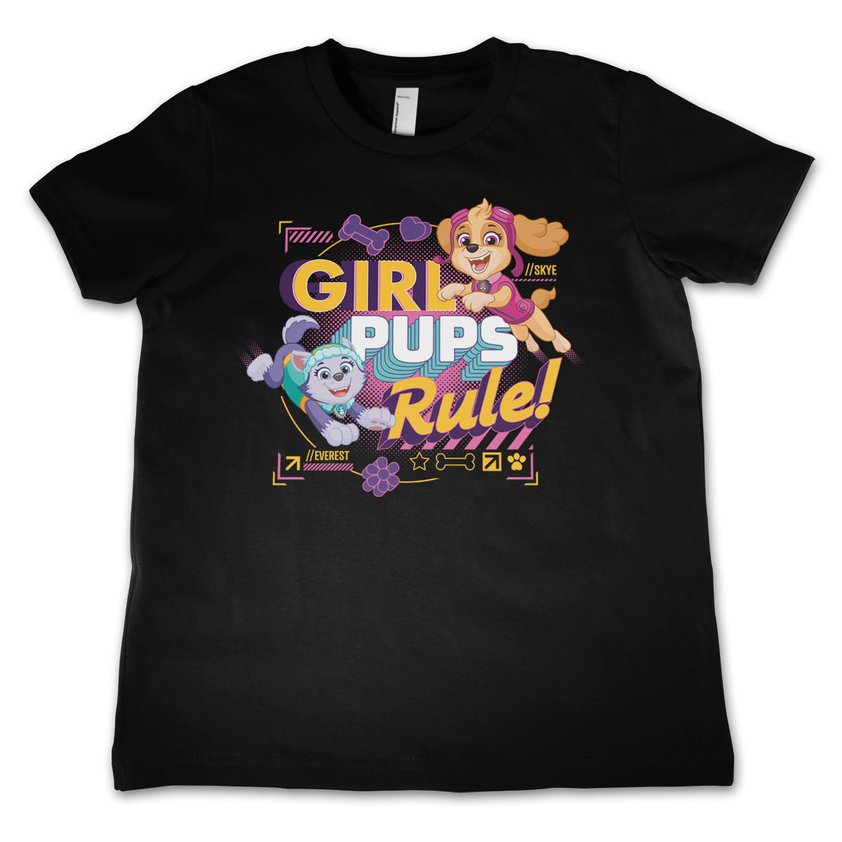 Paw Patrol - Girls Pups Rule Kids Tee Kids Tee fra Kids