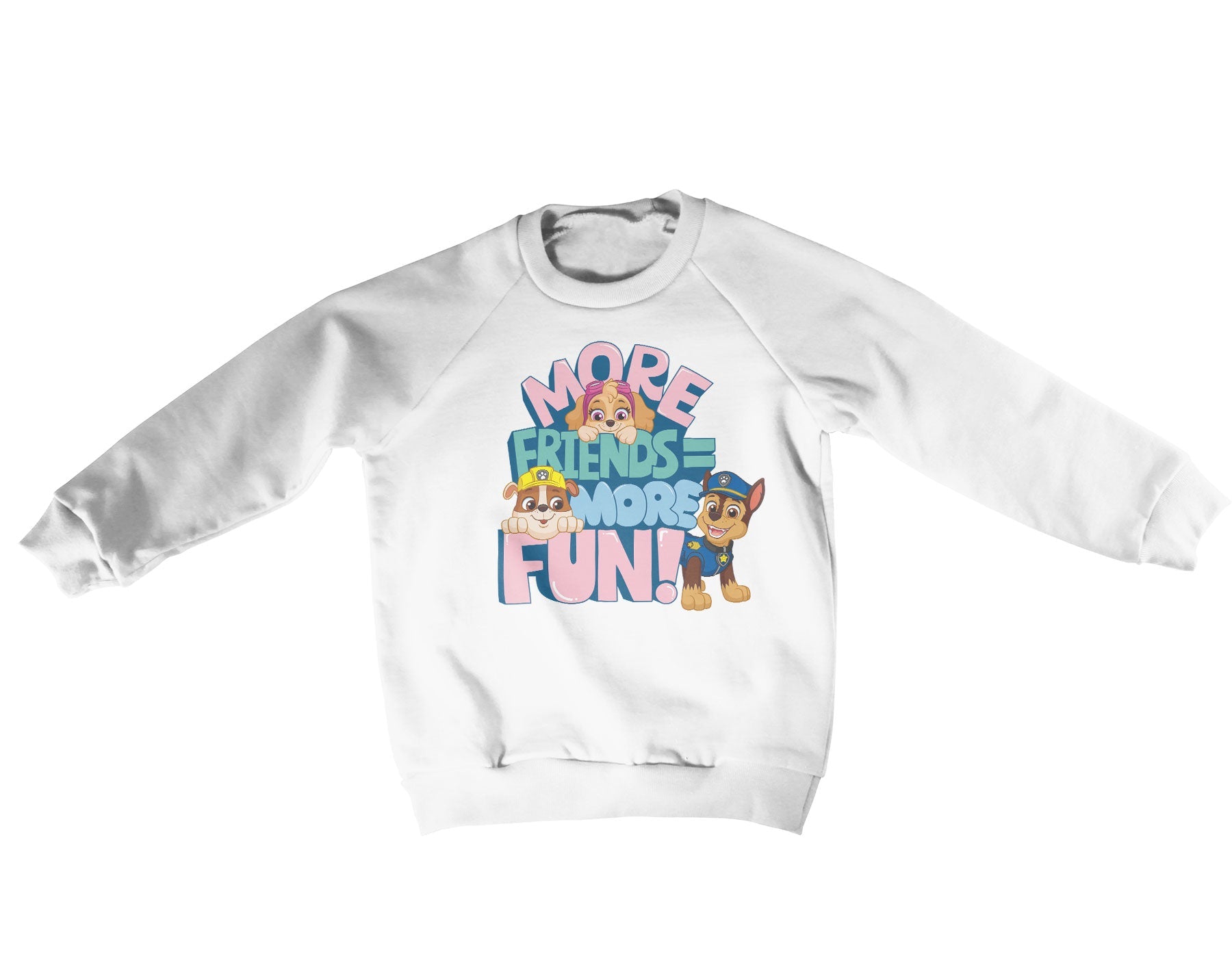 Paw Patrol - More Friends More Fun Kids Sweatshirt Kids Sweatshirt fra Kids