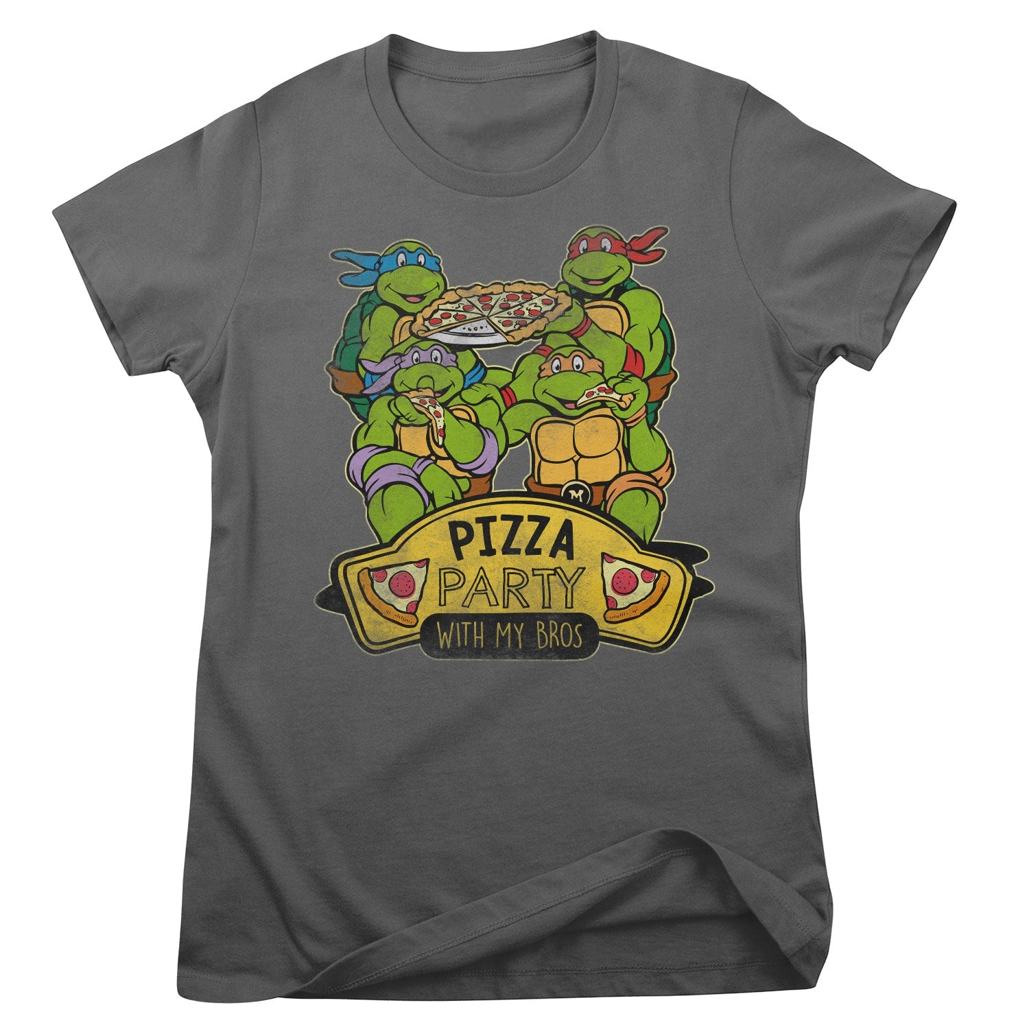 Pizza Party With My Bros Girly Tee