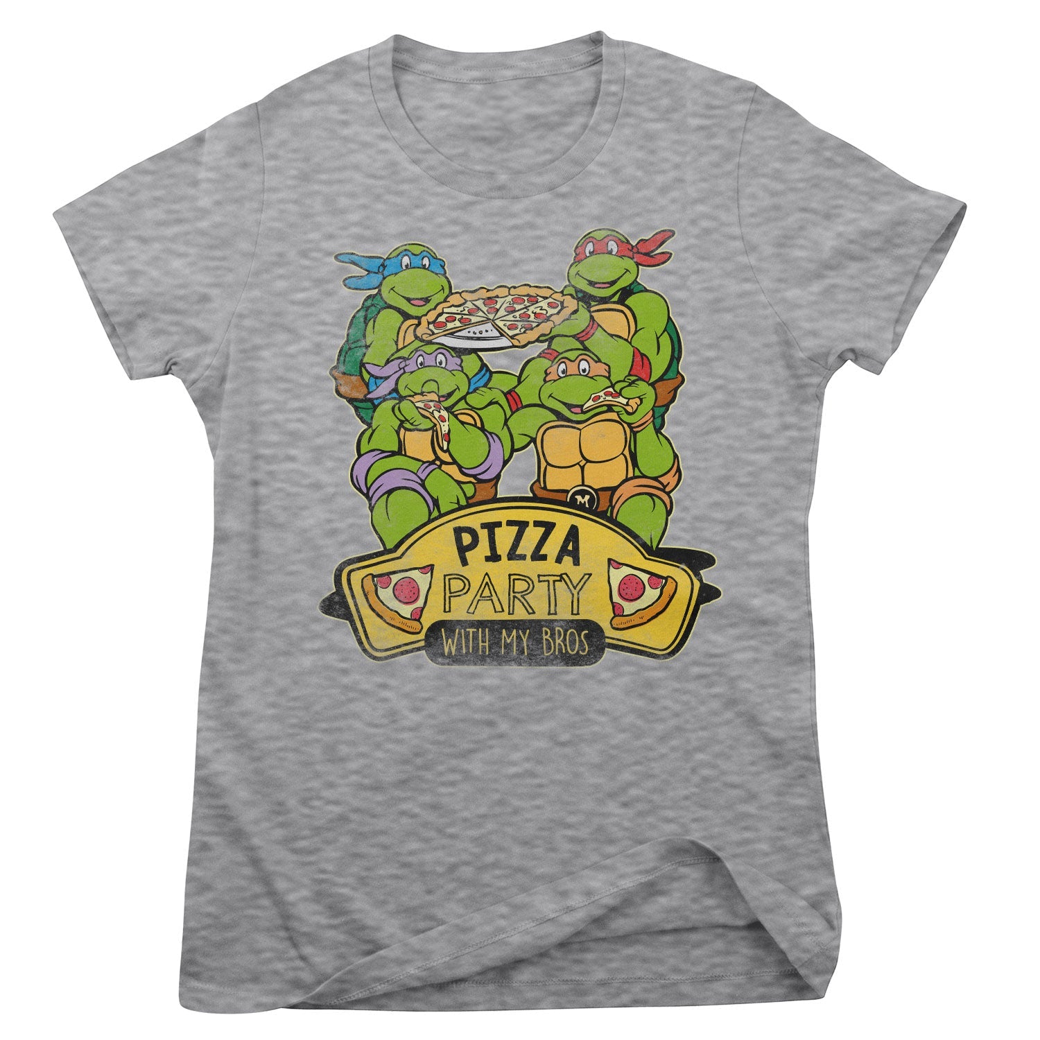 Pizza Party With My Bros Girly Tee