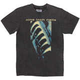 Nine Inch Nails: PHM & Text Logo Stone Wash T-Shirt (Wash)