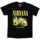 Nirvana: In Utero Band Photo T-shirt – officielt merchandise