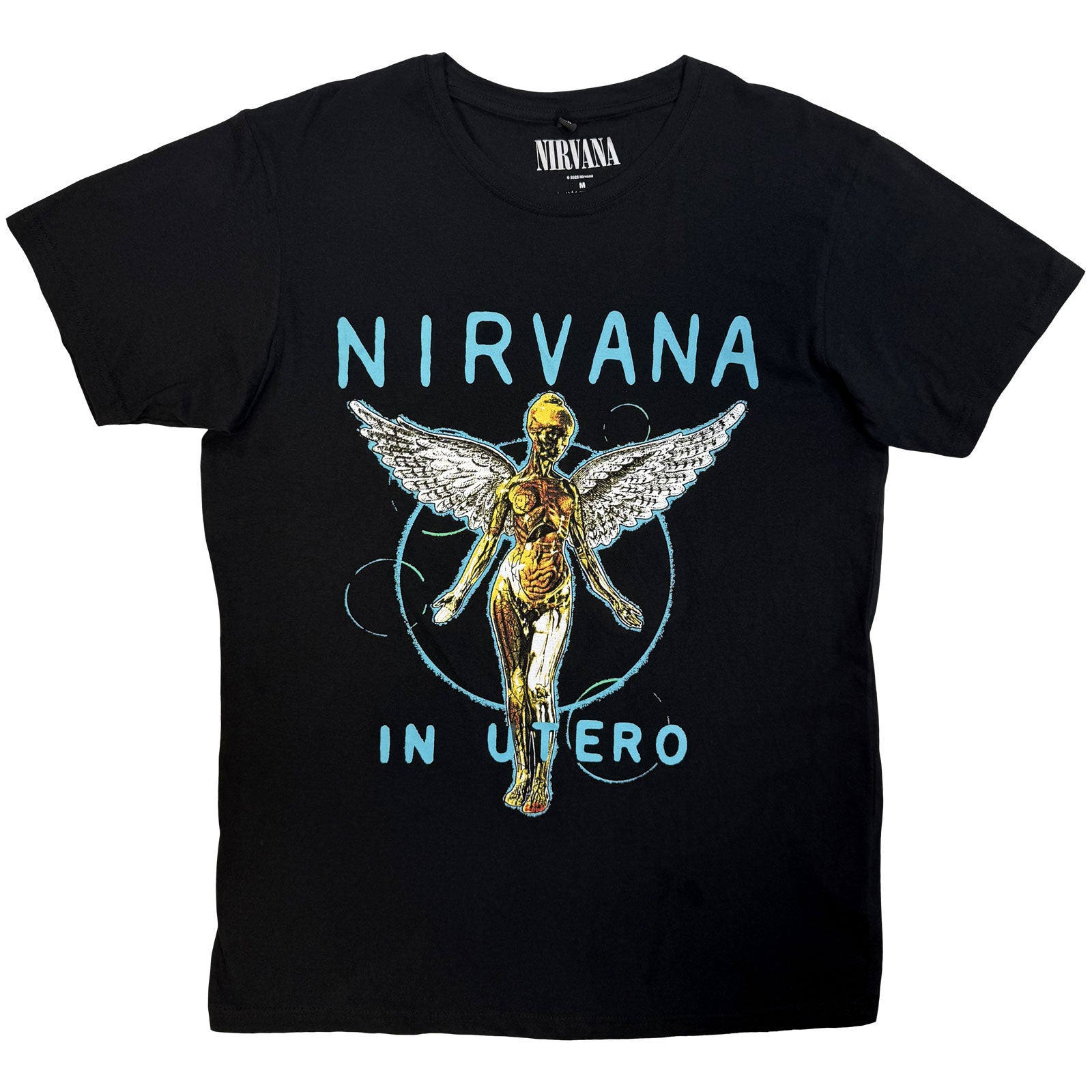 Nirvana: In Utero Neon Blue T-shirt – officielt merchandise