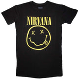 Nirvana: Yellow Happy Face T-Shirt Dress (Kvinder)