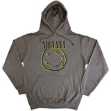 Nirvana: Inverse Happy Face Hoodie – officielt merchandise