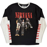 Nirvana: In Utero Band Photo (Black & White) (Sleeve Print) Long Sleeve – officielt merchandise