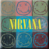 Nirvana: Happy Face Blocks Magnet – officielt merchandise