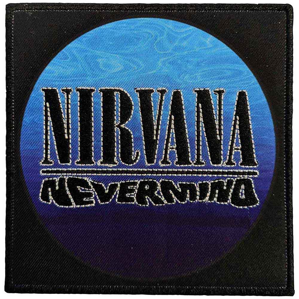 Nirvana: Nevermind Wavy Logo Patch – officielt merchandise