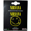Nirvana: Logo & Happy Face Cut-Out Pin Badge
