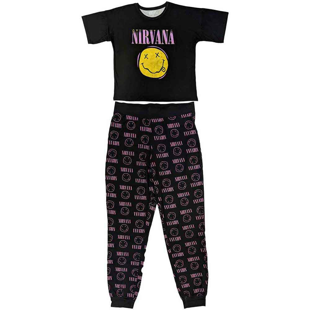 Nirvana: Xerox Smile Pink Pyjamas (Kvinder)
