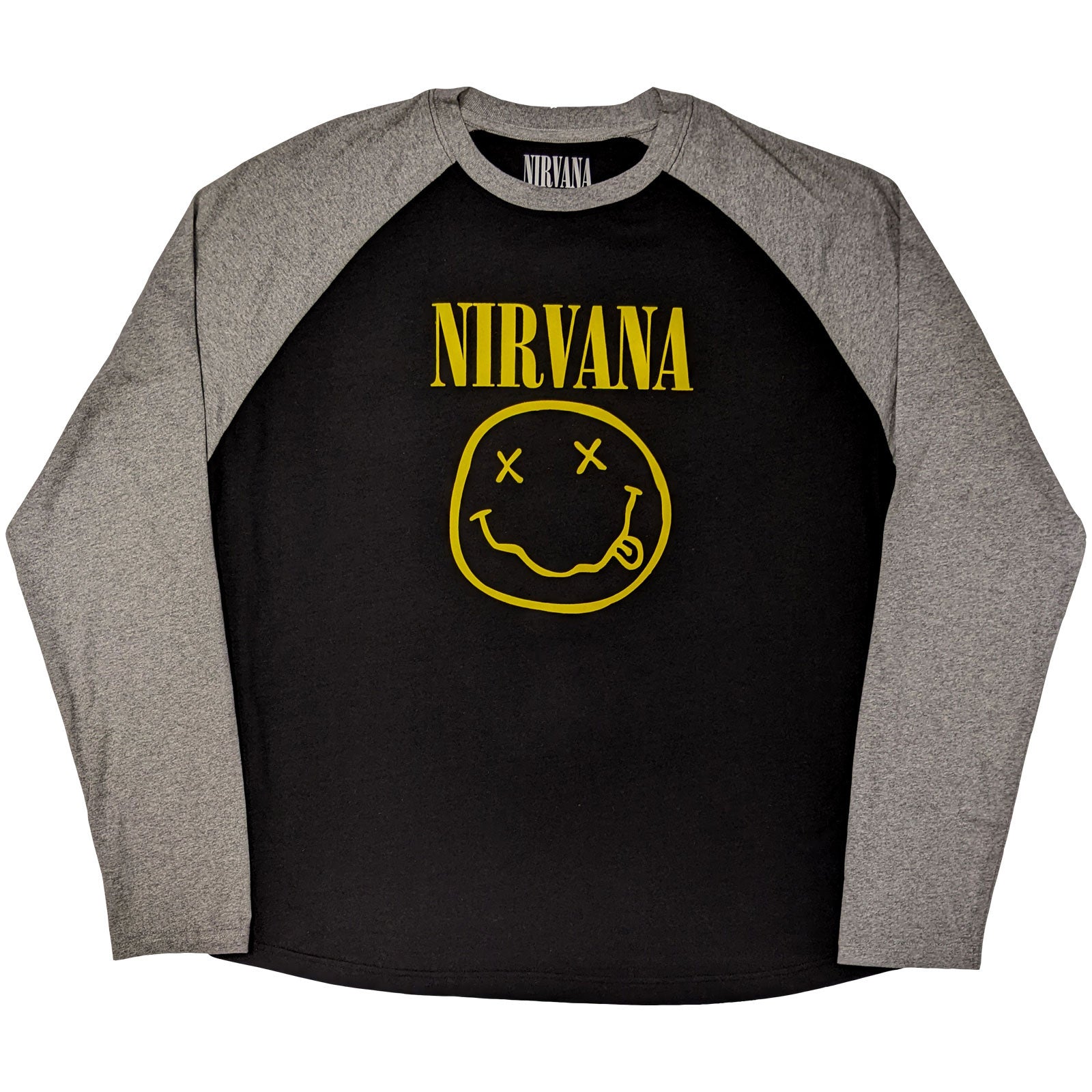 Nirvana: Yellow Happy Face T-shirt – officielt merchandise