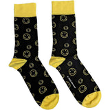 Nirvana: Outline Happy Faces Ankle Socks