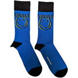 Nirvana: Inverse Happy Face (UK Size 7 - 11) Strømper – officielt merchandise