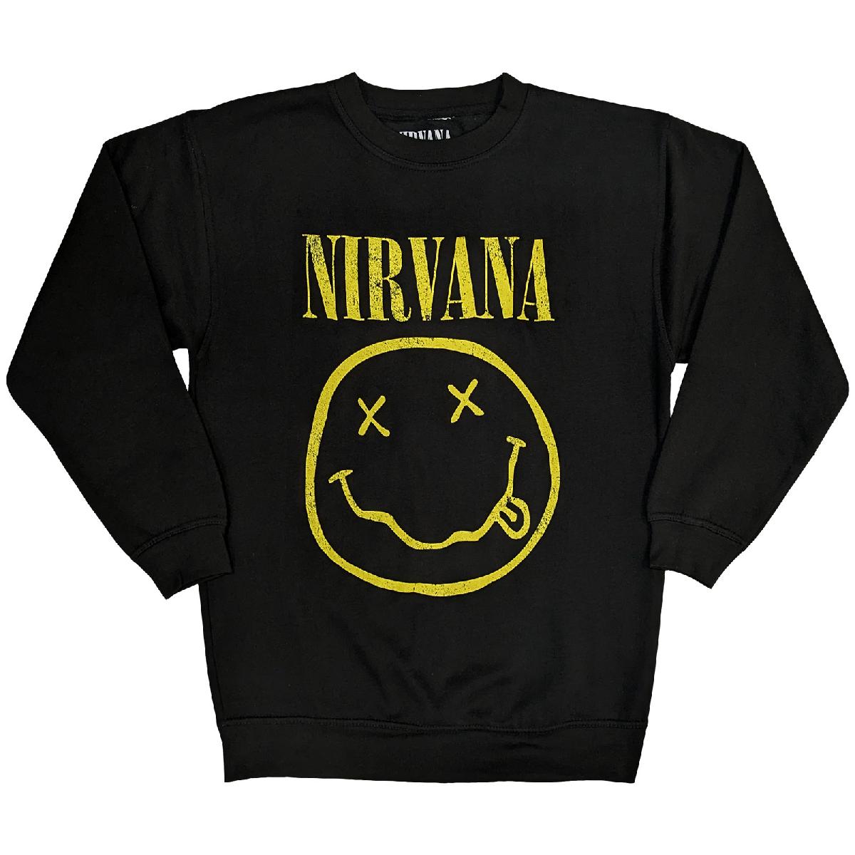 Nirvana: Yellow Happy Face Sweatshirt