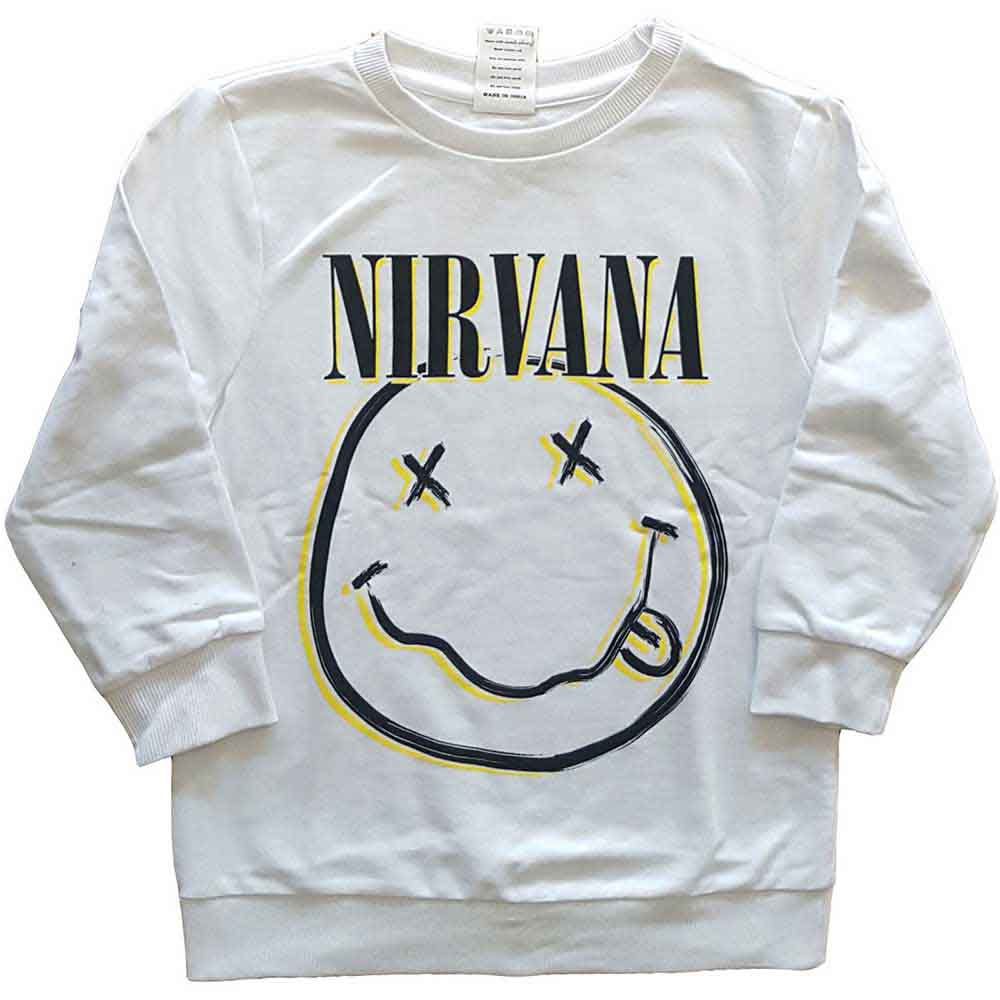 Nirvana: Inverse Happy Face (LOS) Sweatshirt – officielt merchandise