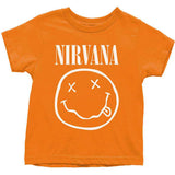 Nirvana: White Happy Face T-shirt – officielt merchandise