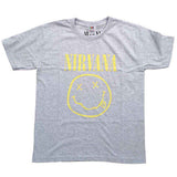 Nirvana: Yellow Happy Face T-shirt – officielt merchandise