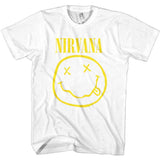 Nirvana: Yellow Happy Face T-shirt – officielt merchandise