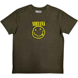 Nirvana: Yellow Happy Face T-shirt – officielt merchandise