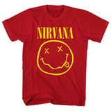 Nirvana: Yellow Happy Face (LOS) T-shirt – officielt merchandise