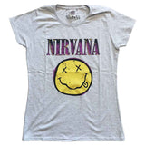 Nirvana: Xerox Happy Face Pink T-shirt – officielt merchandise