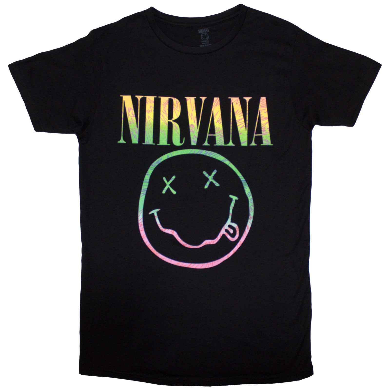 Nirvana: Sorbet Ray Happy Face T-shirt – officielt merchandise