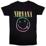Nirvana: Sorbet Ray Happy Face T-shirt – officielt merchandise