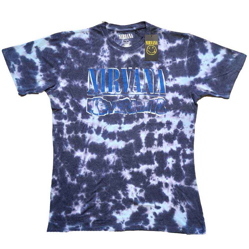Nirvana: Nevermind Wavy Logo (Purple) (Wash Collection) T-shirt – officielt merchandise