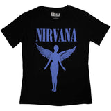 Nirvana: Angelic Blue Mono T-Shirt (Kvinder)