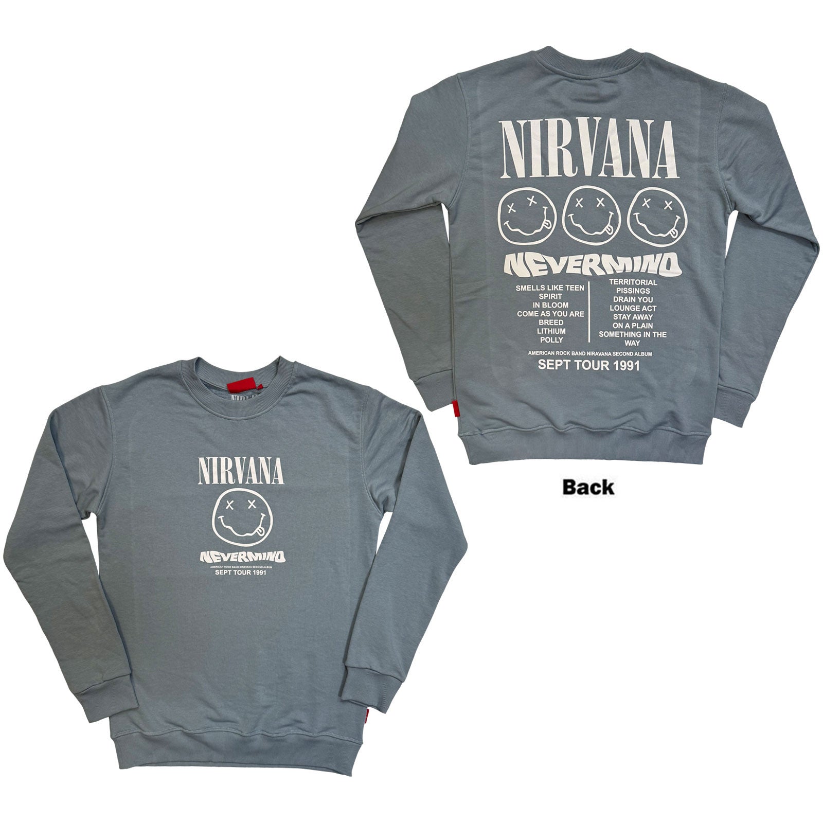 Nirvana: Nevermind Tour 1991 Sweatshirt – officielt merchandise